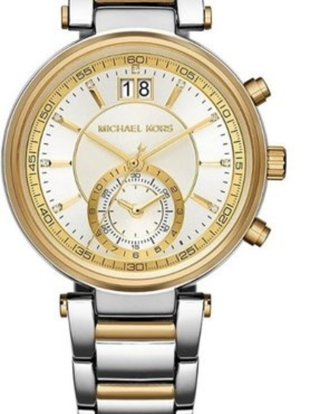 Michael Kors Women’s Sawyer Two Tone Watch MK6225